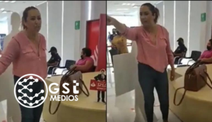 VIDEO: "¡Soy de la DEA!" Mujer insulta y agrede a personal de un banco en Coahuila - ZMG Noticias