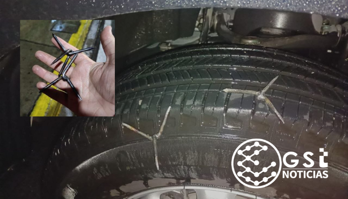 Dejan ponchallantas presuntos delincuentes en Zapopan - ZMG Noticias