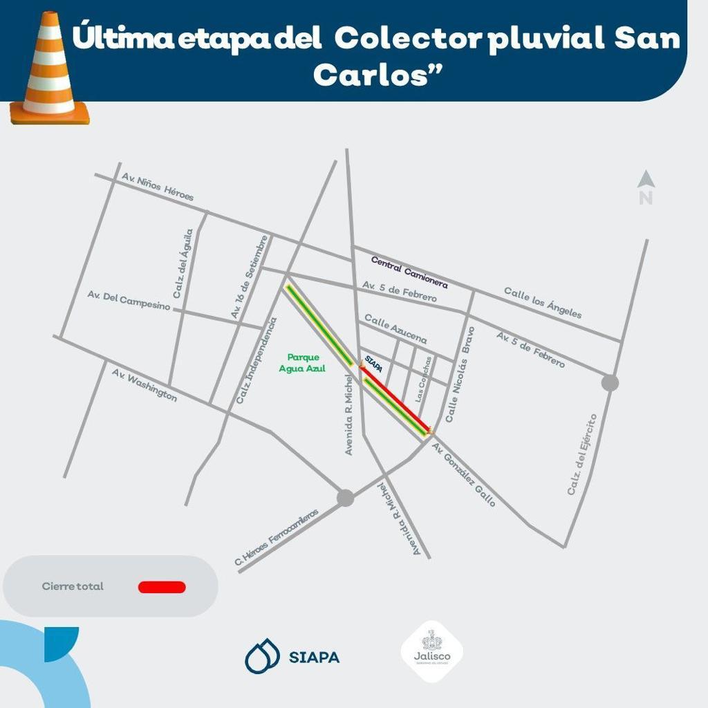 Arranca última etapa del Colector Pluvial San Carlos - ZMG Noticias