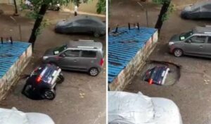 Se traga la tierra un carro (video)