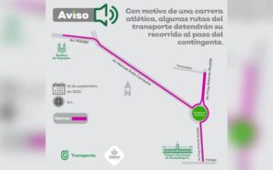Por Carrera Atlética, 61 rutas de transporte público pararán mañana