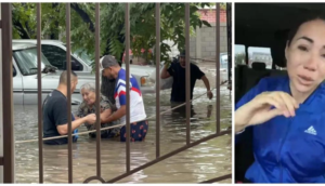 VIDEO: Alcaldesa llora durante transmisión en vivo por inundaciones