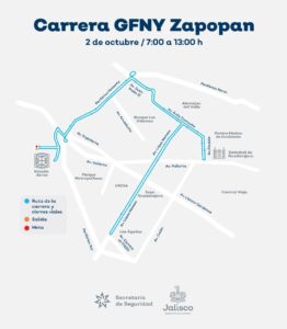 Conoce los cierres viales por carrera ciclista del domingo en GDL