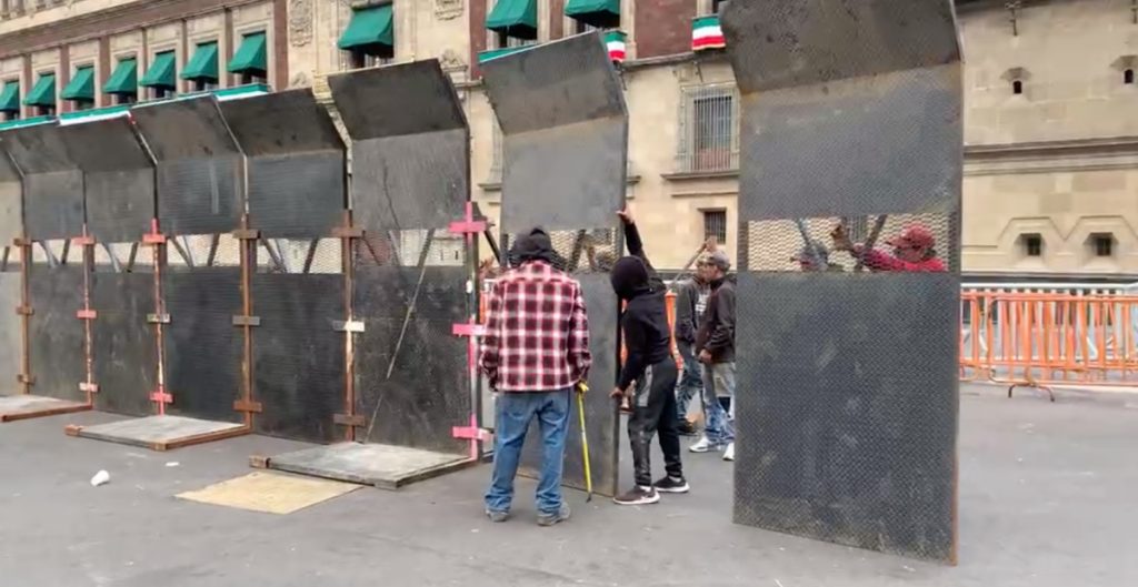 Blindan Palacio Nacional, temen disturbios - ZMG Noticias