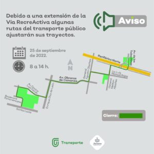 Eventos, carreras y expansión de Vía Recreactiva modifica rutas del transporte este domingo - ZMG Noticias
