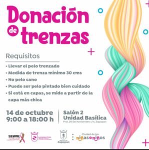 En el Mes Rosa dona tus trenzas para mujeres con cáncer - ZMG Noticias
