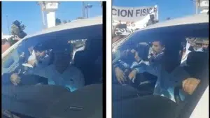 SNTE recibe con reclamos a AMLO en Baja California Sur (video)