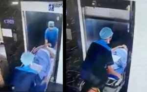 Fuerte momento en que cae un elevador con pacientes (video) - ZMG Noticias