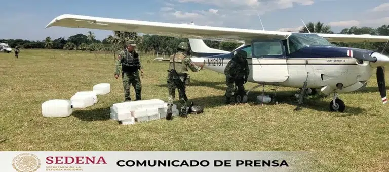 Detecta y detiene avioneta «bien cargada» la SEDENA