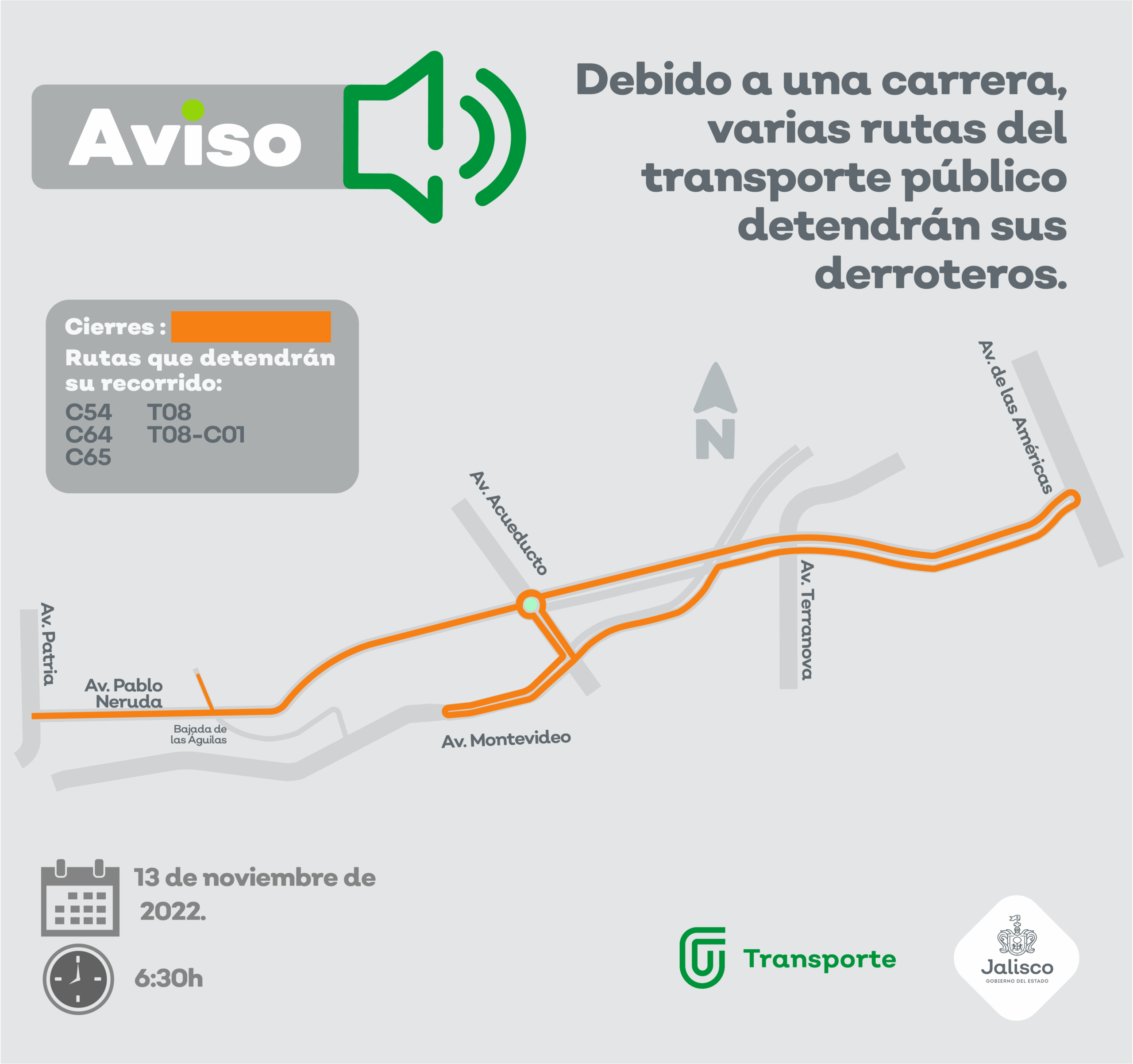 Por una carrera y una romería en Zapopan, este domingo algunas rutas del transporte público detendrán su recorrido - ZMG Noticias Por una carrera y una romería en Zapopan, este domingo algunas rutas del transporte público detendrán su recorrido - ZMG Noticias