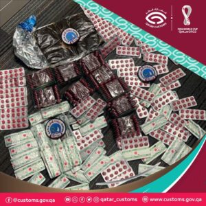 Confiscan 1,990 píldoras de tramadol y hachis en aeropuerto de Hamad de Doha