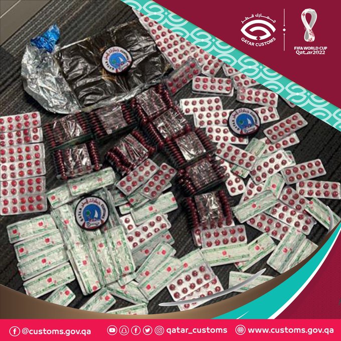 Confiscan 1,990 píldoras de tramadol y hachis en aeropuerto de Hamad de Doha - ZMG Noticias