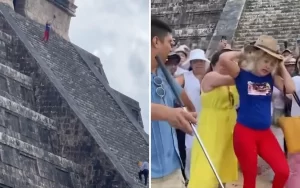 Casi linchan a mujer que subió a pirámide de Chichen Itzá (videos) - ZMG Noticias