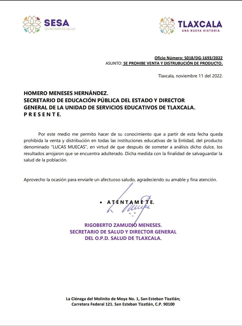 Tlaxcala prohíbe venta de "Lucas Muecas" por encontrar drogas - ZMG Noticias Tlaxcala prohíbe venta de "Lucas Muecas" por encontrar drogas - ZMG Noticias