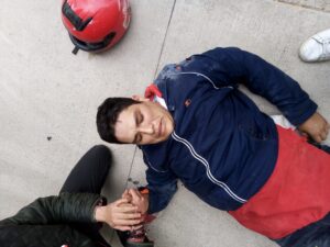 Motociclista herido en centro histórico de GDL. - ZMG Noticias