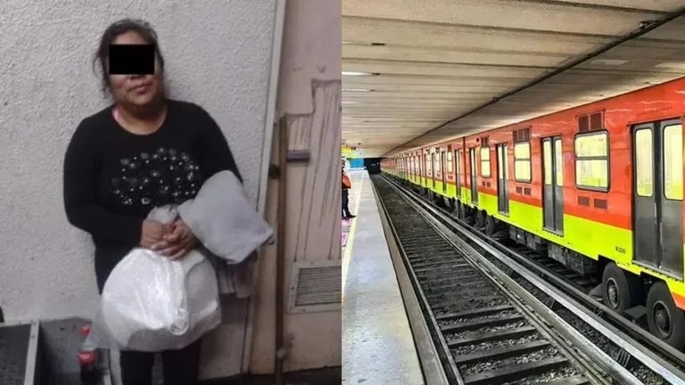 Vincularon a proceso a supuesta “saboteadora” a quien se le cayó un objeto las vías del Metro