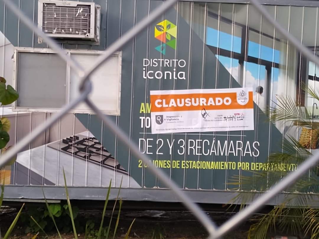 Clausuran temporalmente la obra Iconia - ZMG Noticias