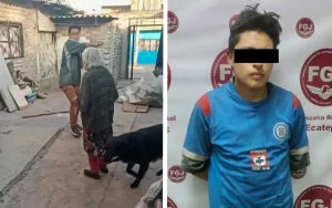 Detienen a infeliz que golpeó en la cabeza a su abuela (video)