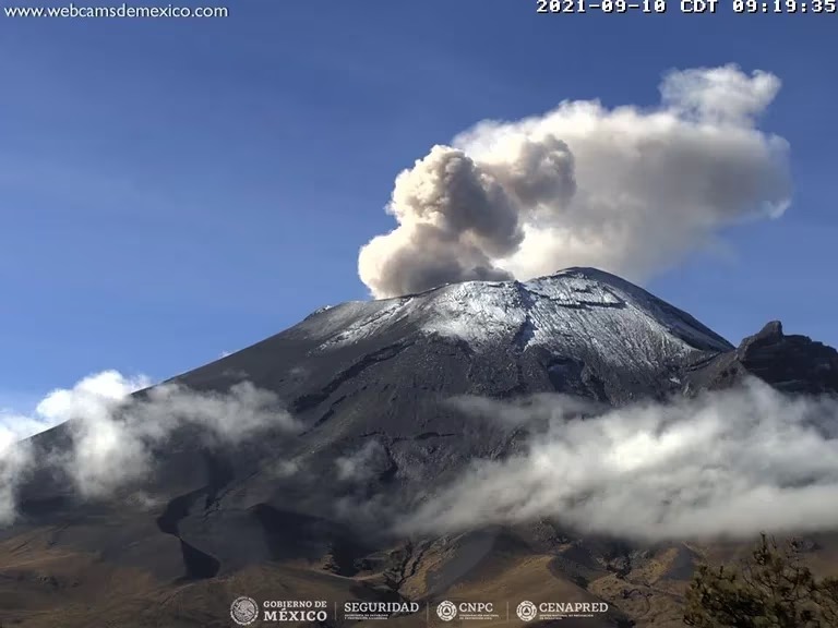 Volcán Popocatépetl: registra 170 emisiones las últimas 24 horas