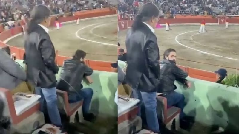 Hombre orina en su lugar sin importarle nada