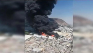 Se registra fuerte incendio en fábrica de plástico en Edomex - ZMG Noticias
