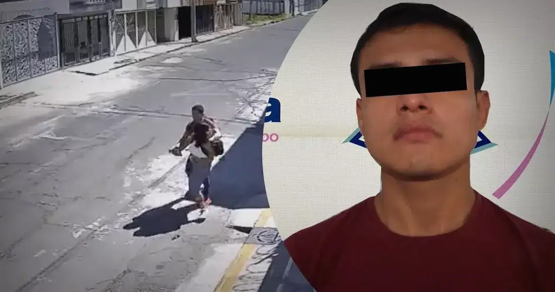Hombre forcejea con una joven y le arrebata el celular en Puebla; es detenido
