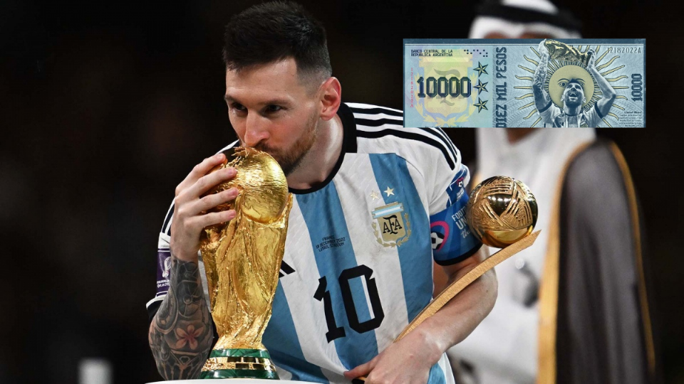 Esto se sabe del billete argentino con el rostro de Messi