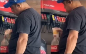 Aprovecha "refill" gratis para llenar una Coca de 2 litros y lo exhiben en TikTok