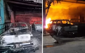 Se desata violencia en Tuzantla, Michoacán; atacan a policías e incendian carros