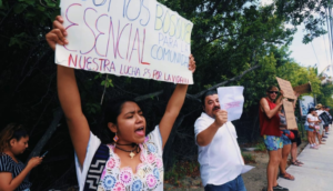 Realizan cadena humana, protestan por daños ambientales ocasionados por Tren Maya - ZMG Noticias