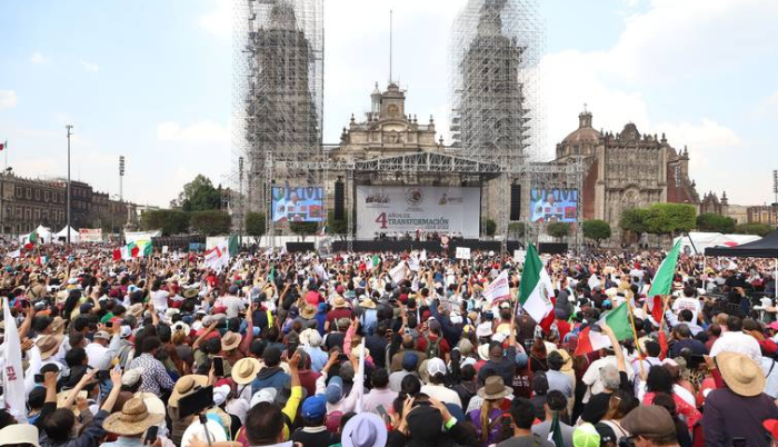 El millonario costo de utilizar el Zócalo como medidor de fuerza política - ZMG Noticias
