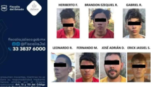 Dan cárcel a siete personas por plagiar a una mujer y dos hombres en Tlajomulco