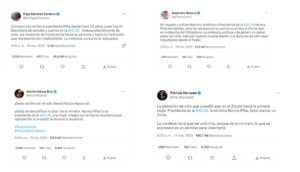 Voces de políticas y políticos se pronuncian en contra de violencia contra ministra Piña - ZMG Noticias