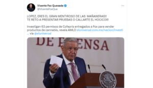 AMLO investigará empresas de Vicente Fox relacionadas con cannabis medicinal - ZMG Noticias