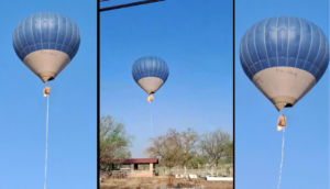 VIDEO: Dos muertos por incendio de globo aerostático en Teotihuacán