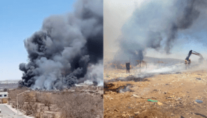 Se registra incendio en el vertedero de Matatlán en Tonalá