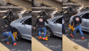 Sujeto destruye inmovilizador en el Centro de Guadalajara