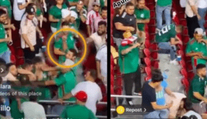 Reportan grave al aficionado lesionado durante el partido de México vs Qatar