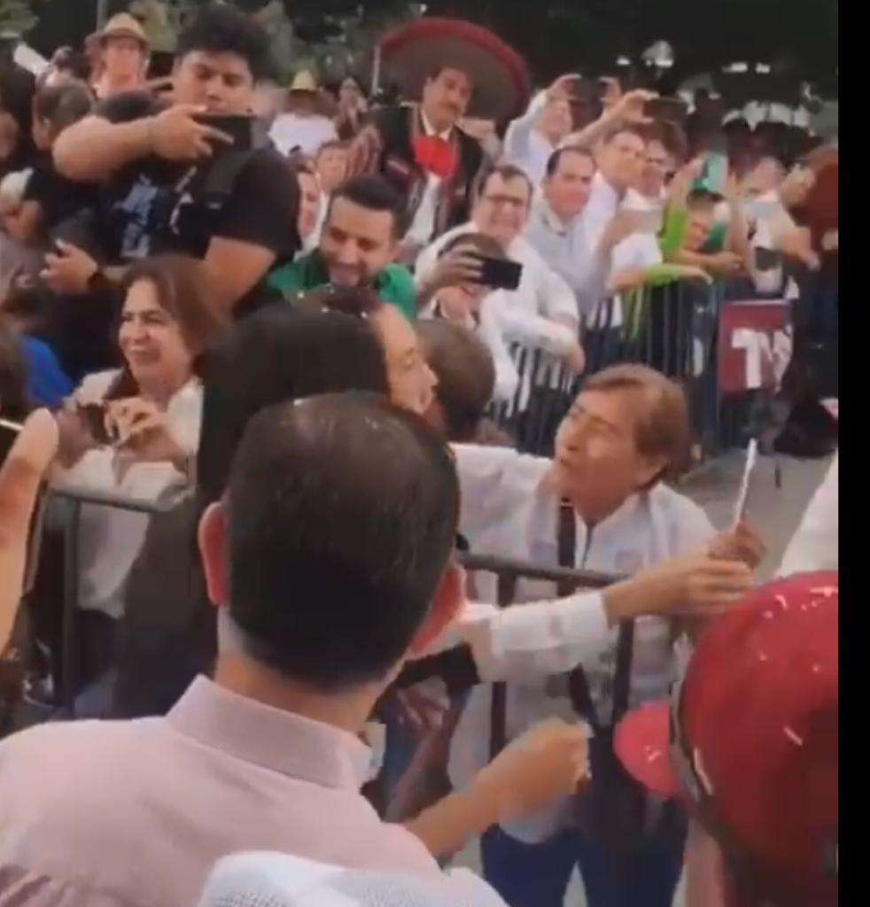 Presidente del PVEM en Jalisco acude a apoyar a Claudia Sheinbaum pero no logra acercarse - ZMG Noticias