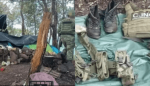Destruyen campamento del CJNG en Coalcomán, Michoacán