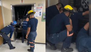 7 personas son rescatadas de un elevador del IMSS en Coahuila