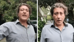 VIDEO: Sujeto lanza amenaza a AMLO y lo llama «anciano»