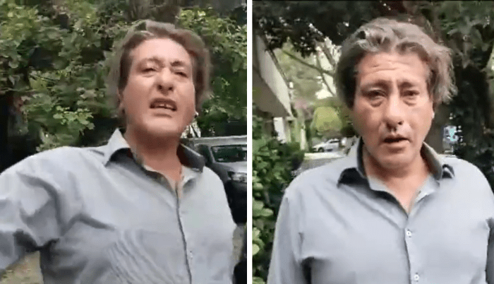 VIDEO: Sujeto lanza amenaza a AMLO y lo llama "anciano analfabeta"