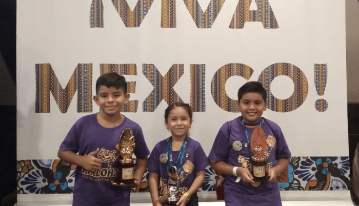 Jóvenes prodigios chiapanecos brillan en el Campeonato Internacional de Aritmética 2023 en Malasia