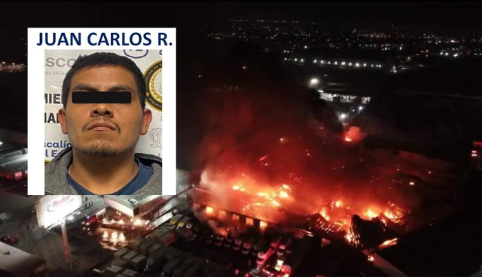 Capturan a sospechoso de provocar incendio en empresa comercializadora de refrescos