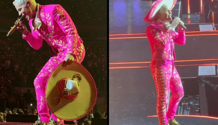 Christian Chávez recibe críticas por usar traje de charro rosa en concierto de RBD