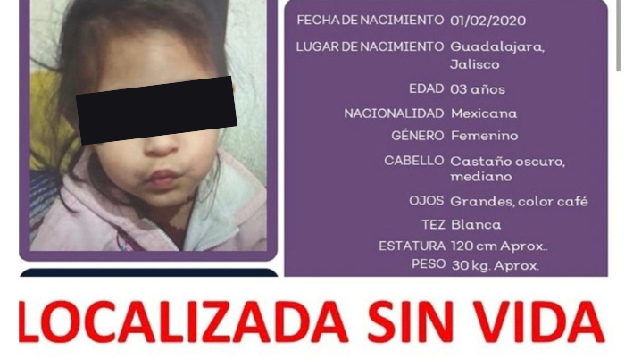Desaparece menor de 3 años y la encuentran muerta en una cubeta - ZMG Noticias Desaparece menor de 3 años y la encuentran muerta en una cubeta