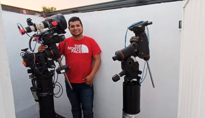 Estudiante de la UdeG llama la atención de la NASA al construir un observatorio astronómico en su casa