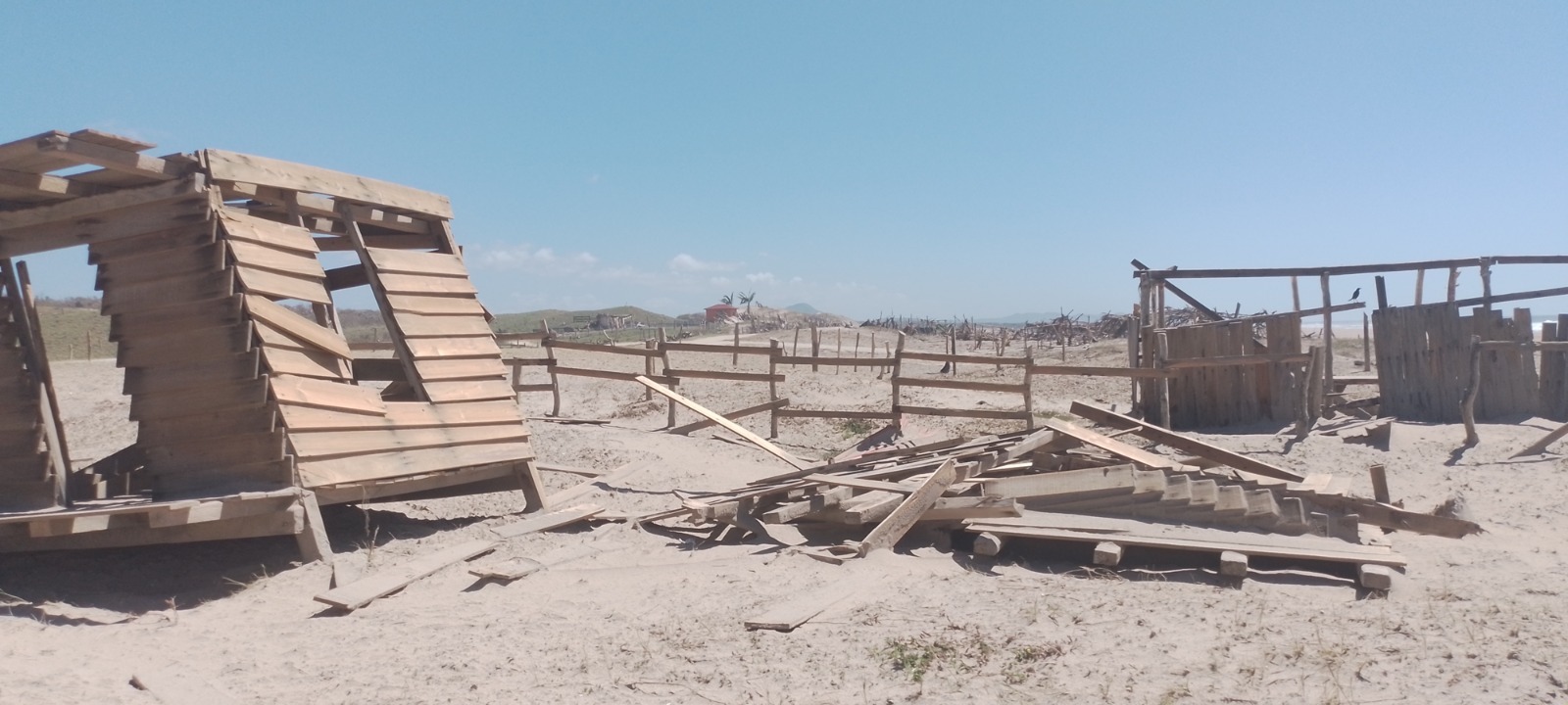 Graves daños dejó huracán Lidia al campamento tortuguero La Gloria del CUCSur de la U de G - ZMG Noticias campamento tortuguero La Gloria del CUCSur