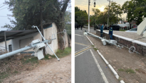 Derriban postes del C5 en Chapala, Ajijic y Tepatitlán